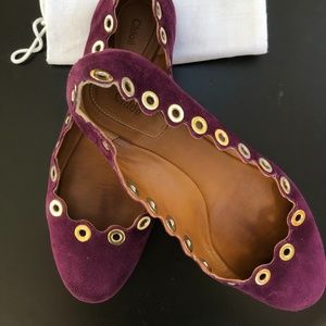 Chloe Lauren Scallop Flats